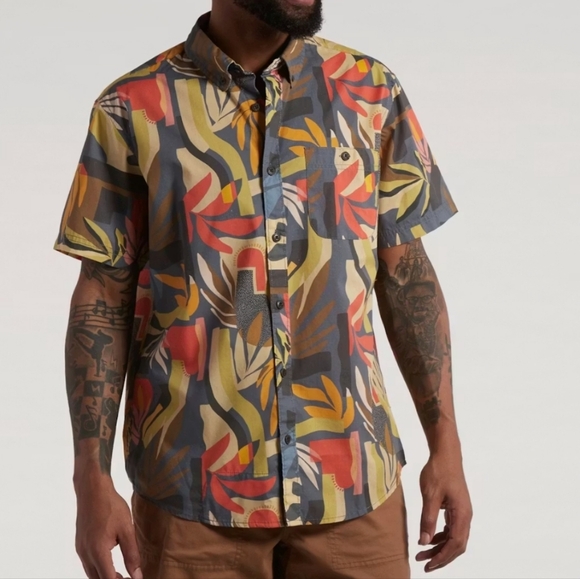 Howler Brothers Other - Howler Brothers Mansfield Shirt Absract Savannah Petrol L